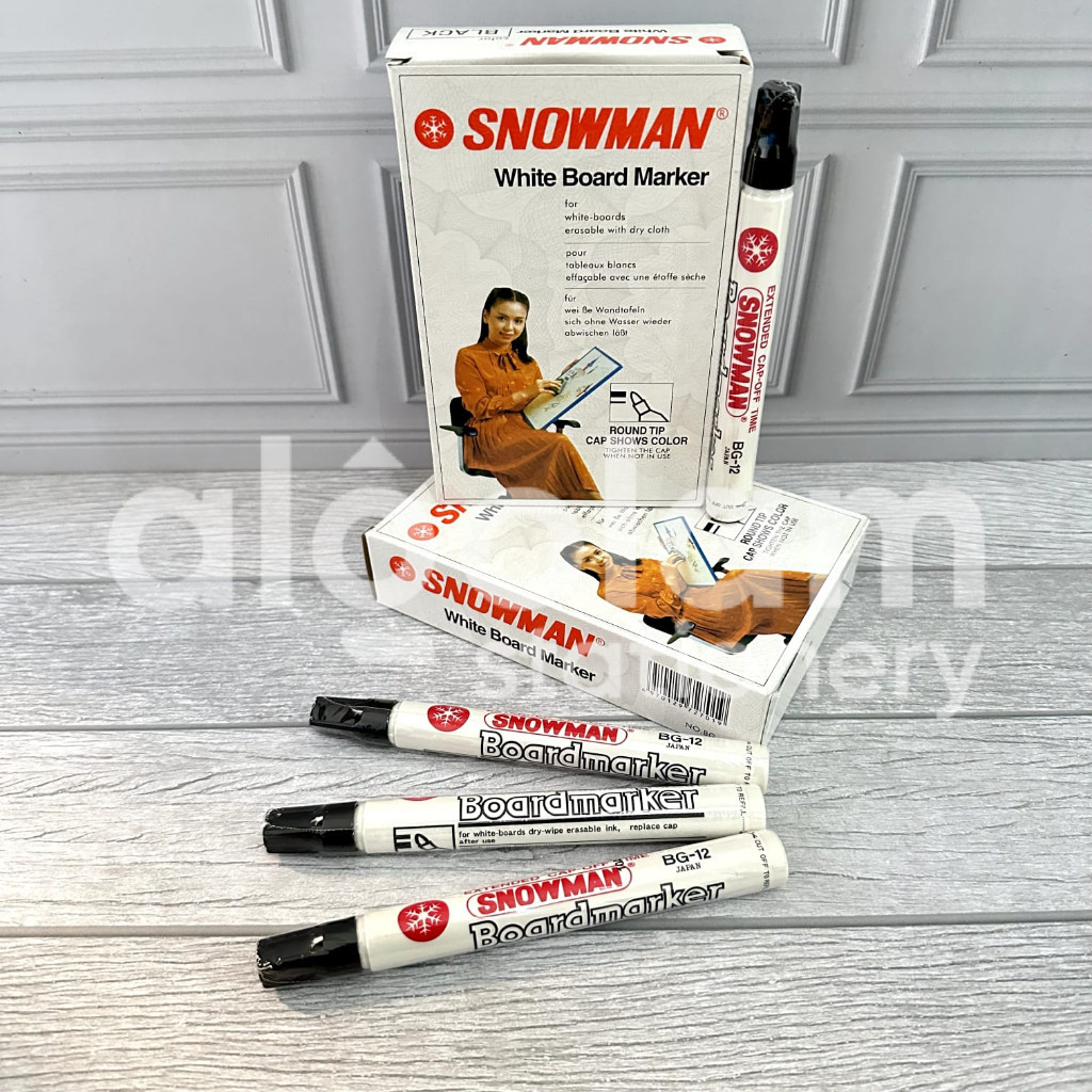 

ECER ( 1 BIJI ) Spidol Boardmarker Papan Tulis Putih Snowman Spidol Whiteboard Snowman