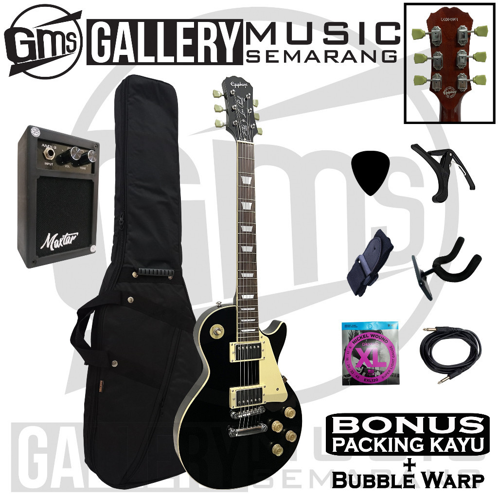Gitar Elektrik Epiphone Les Paul Black Beauty GMS000458
