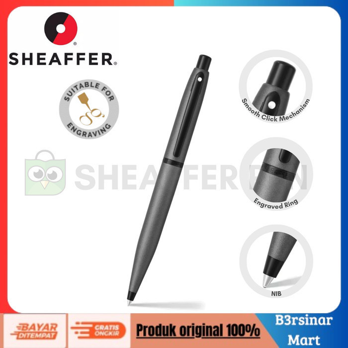 

[COD] DISKON Sheaffer VFM Matte Gun Metal Ballpoint Gun Metal Berkualitas