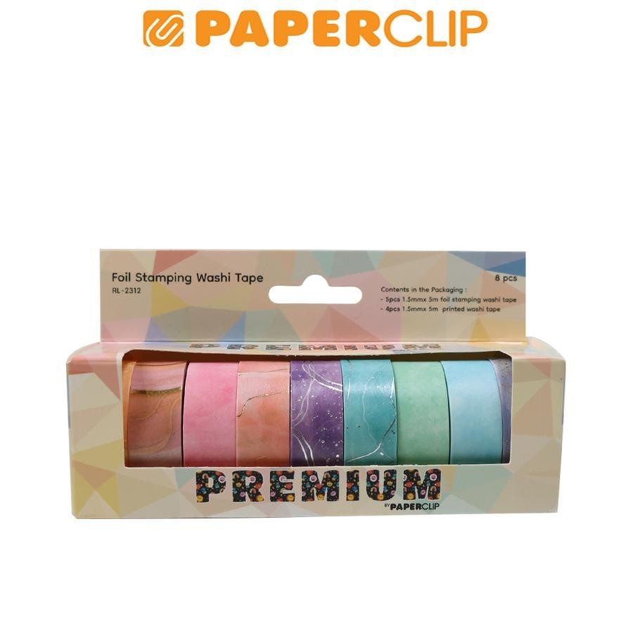 

DECORATION TAPE / WASHI TAPE RL2312 9P FOIL STAMPING
