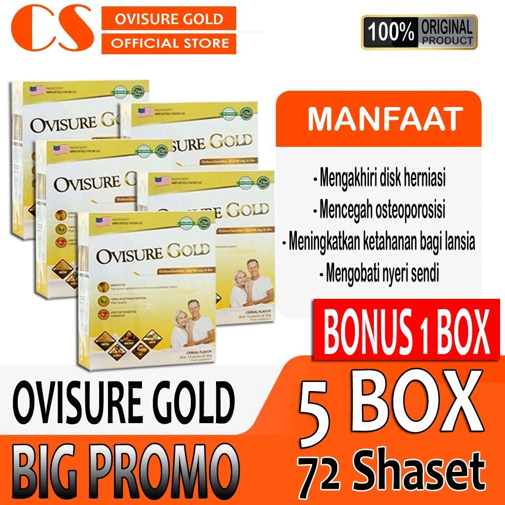 

PAKET 5 BOX OVISURE GOLD MILK - SUSU KESEHATAN TULANG DAN SENDI