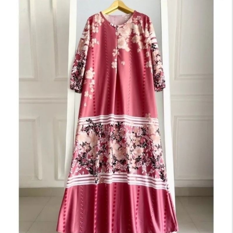 [PREMIUM BIG SALE] GAMIS MOTIF TERATAI JUMBO LD 120 / BUSUI LENGAN KERUT GAMIS TERBARU TERLARIS GAMI