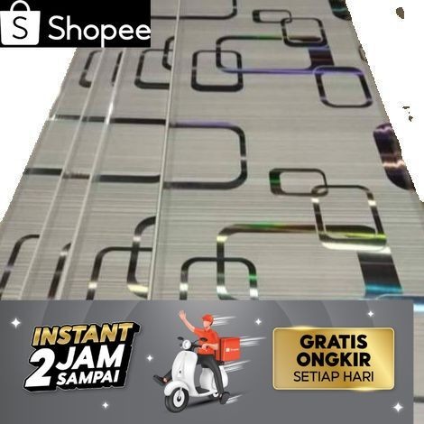 Plafon Pvc Groove Silver M .