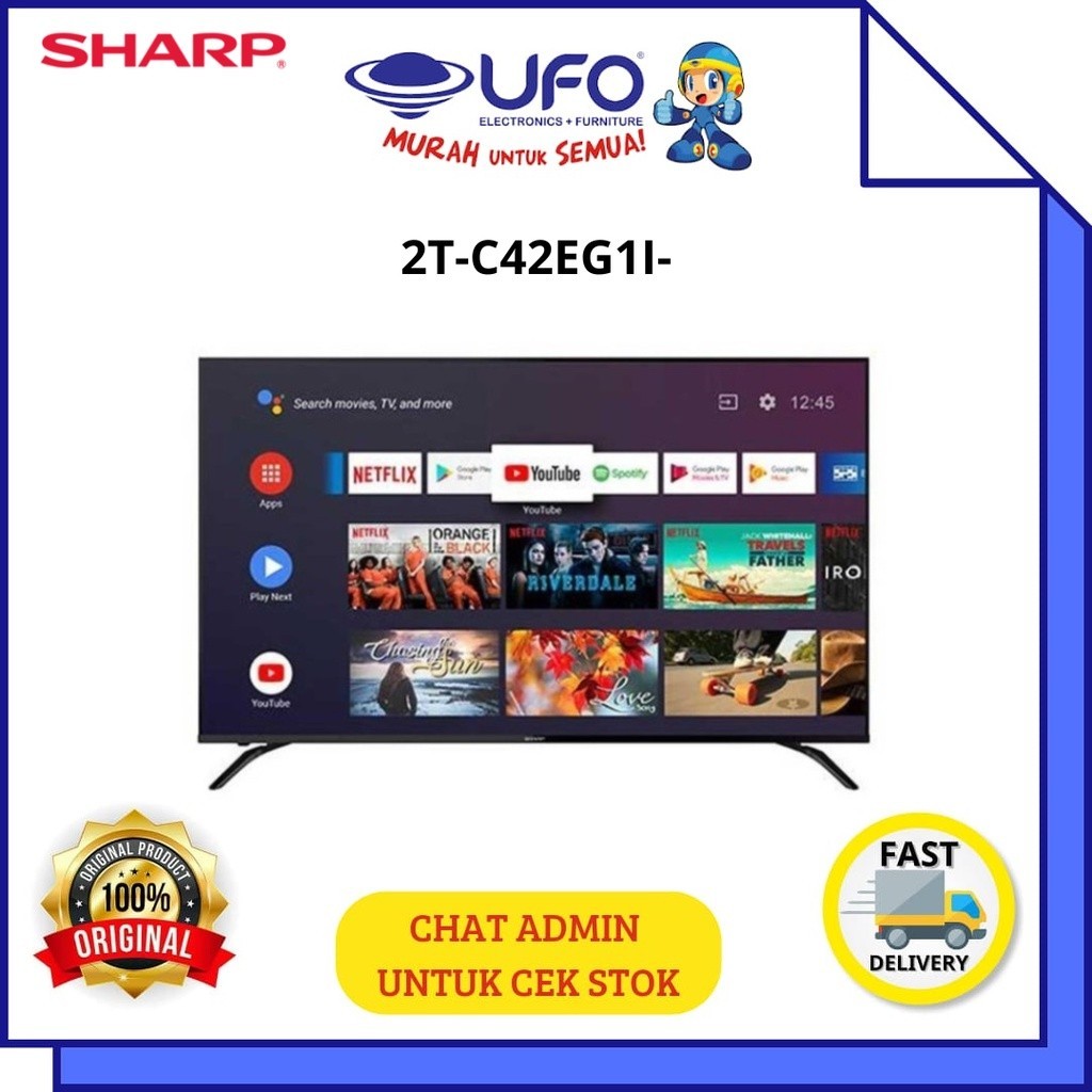 SHARP 2TC42EG1I LED GOOGLE TV 42 INCH