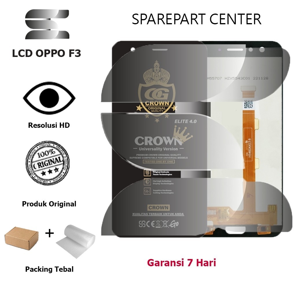 LCD OPPO F3 - OPPO F3 ORIGINAL LCD TOUCHSCREEN 1SET COMPLETE FULLSET