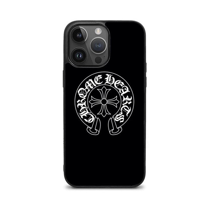 New Casing Case iPhone 11 12 13 14 Plus Mini Pro Max chrome hearts WT0327