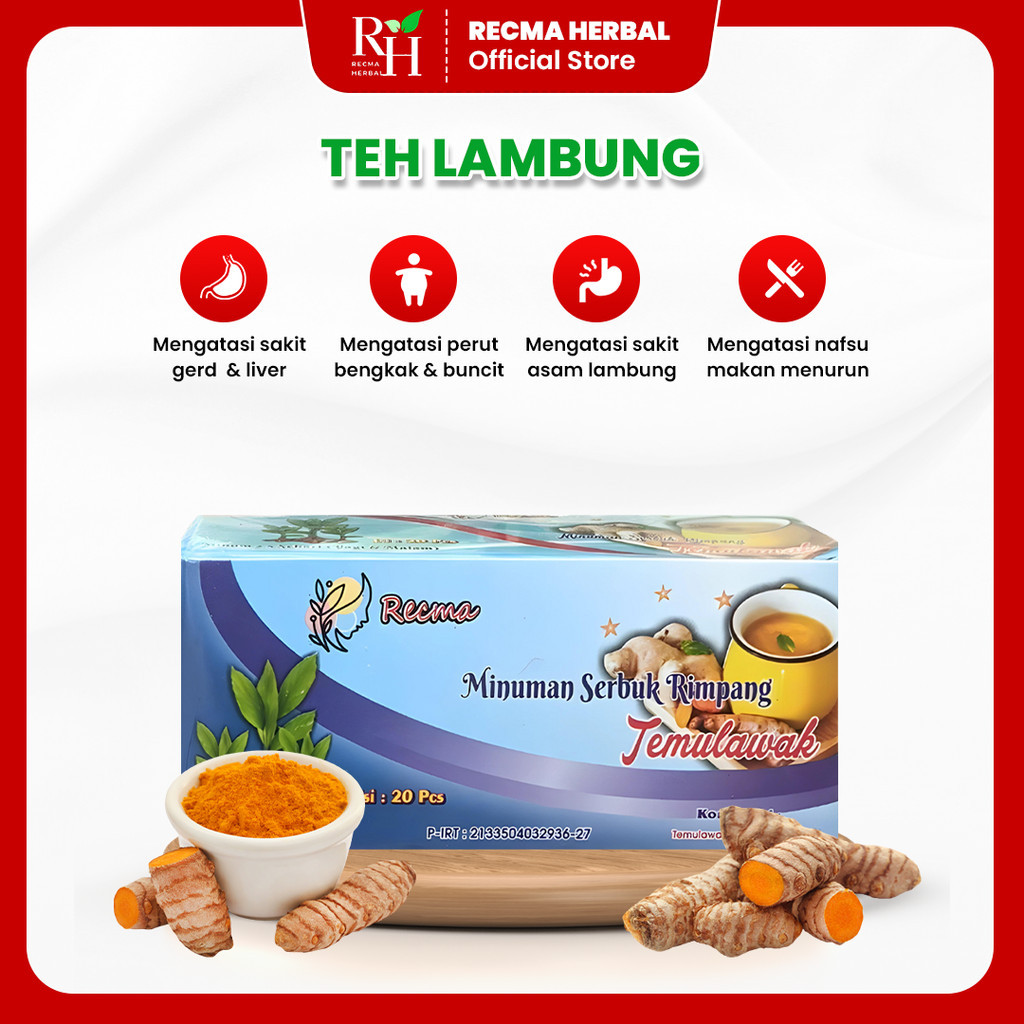 

Teh Celup Minuman Herbal Estrak Temulawak Kunyit Obat Tradisional Atasi Lambung Kronis