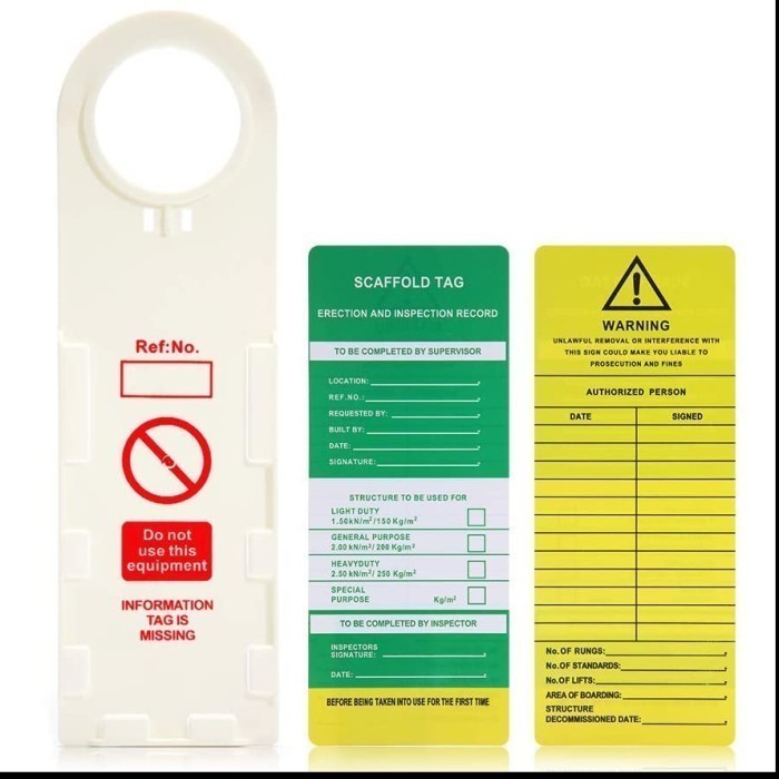 

Scaffold Warning Tag