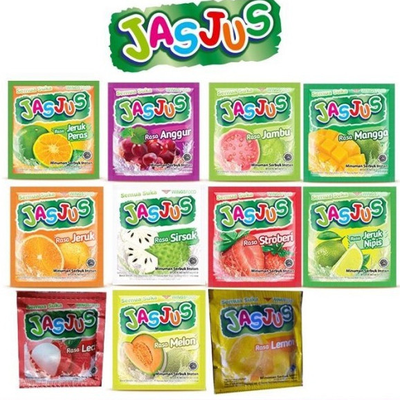 JAS JUS MINUMAN RASA BUAH SERBUK INSTAN RENCENG ISI 10 SACHET JASJUS ES BLENDER ECERAN ALL VARIAN AN