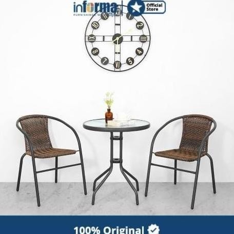Informa - Colorado Set Kursi & Meja Teras - Cokelat Terbaru Nokitamart