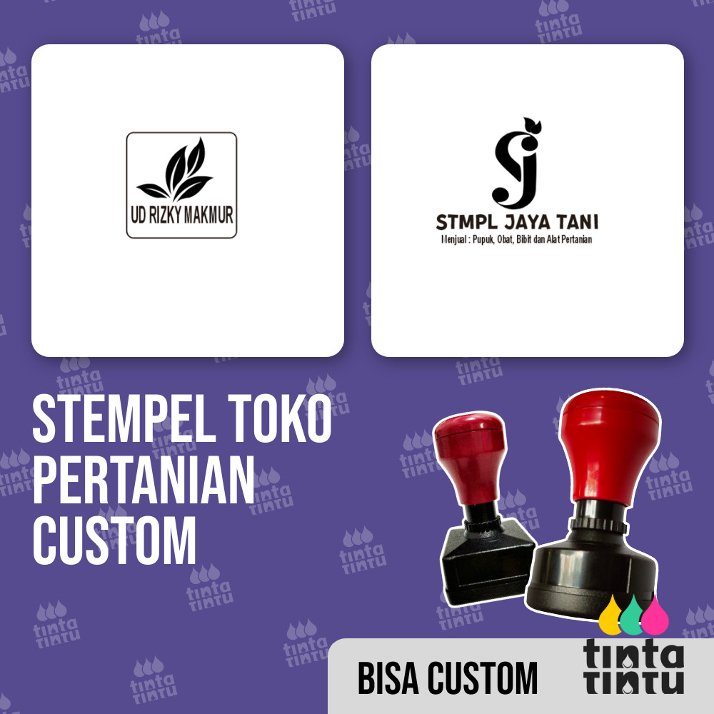 Stempel Toko Pertanian Custom