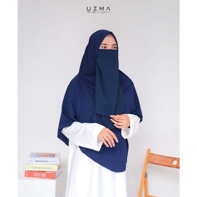 Naya Khimar By Uzma | Hijab Malaysian Style | KHIMAR CURVE ALA MALAY