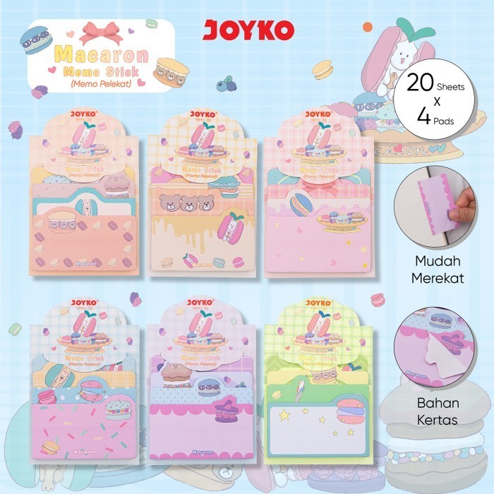 

Memo Stick Sticky Note Kertas Memo Memo Tempel Joyko MMS-38 Macaron