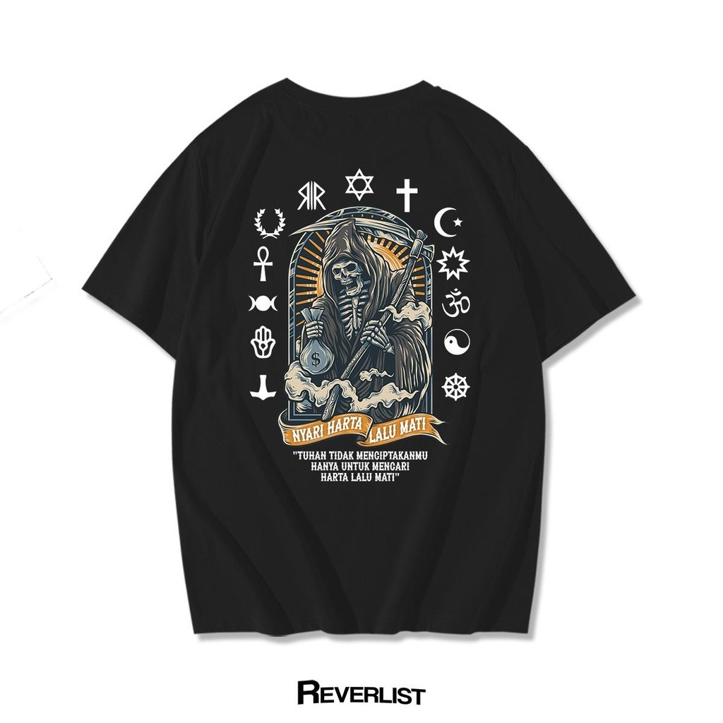 Kaos Pluralisme Satanic Tuhan Tidak Menciptakanmu Hanya Untuk Mencari Harta Lalu Mati Cotton Combed 