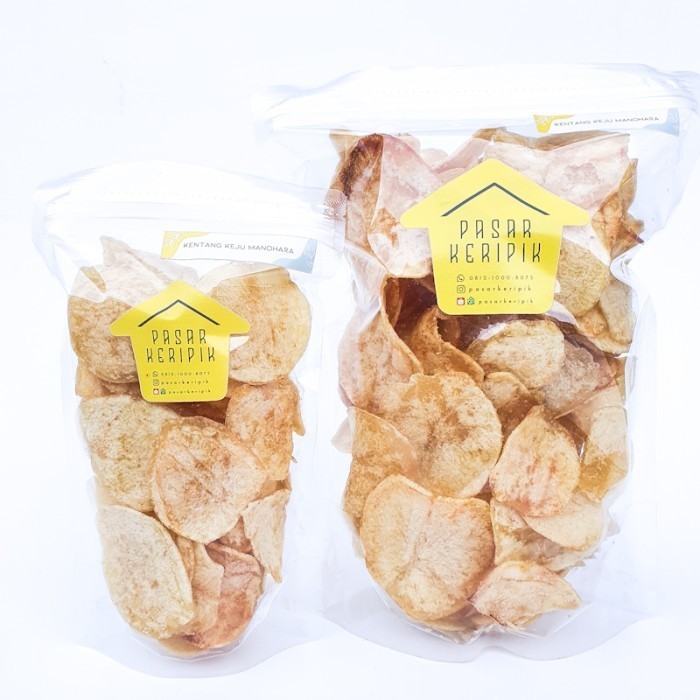 

PROMO/JAJAN PASAR/ Pasar Keripik Kentang Gurih Manohara size Besar 300g
