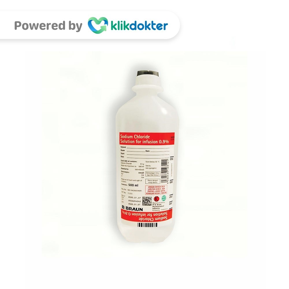 NaCl Bbraun 0.9% Infus 500ml