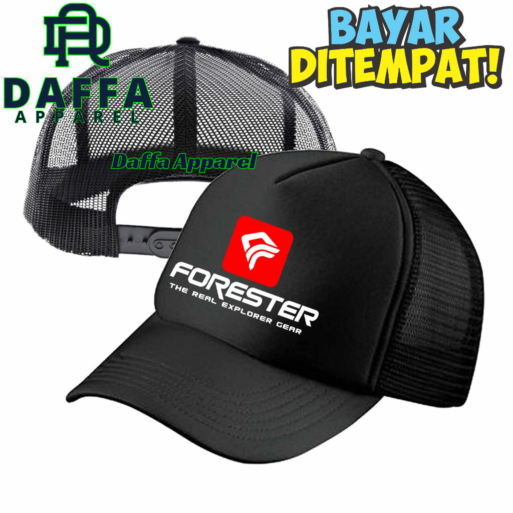 Daffa Apparel Topi Trucker FORESTER - Topi Distro FORESTER Logo - Topi FORESTER Premium - Topi Pria 
