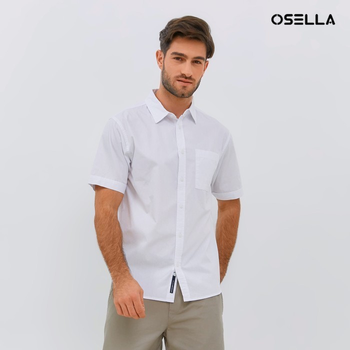 Osella Essential Basic Shirt 20324004 | Kemeja Pria Lengan Pendek