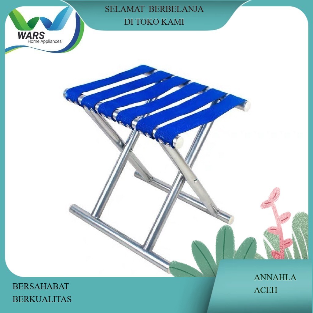 (ANL)NEW KURSI LIPAT OUTDOOR TANPA SANDARAN / KURSI LIPAT PORTABLE / KURSI CAMPING