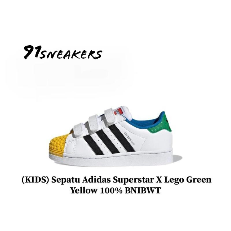 (KIDS) Sepatu Adidas Superstar X Lego 100% BNIBWT