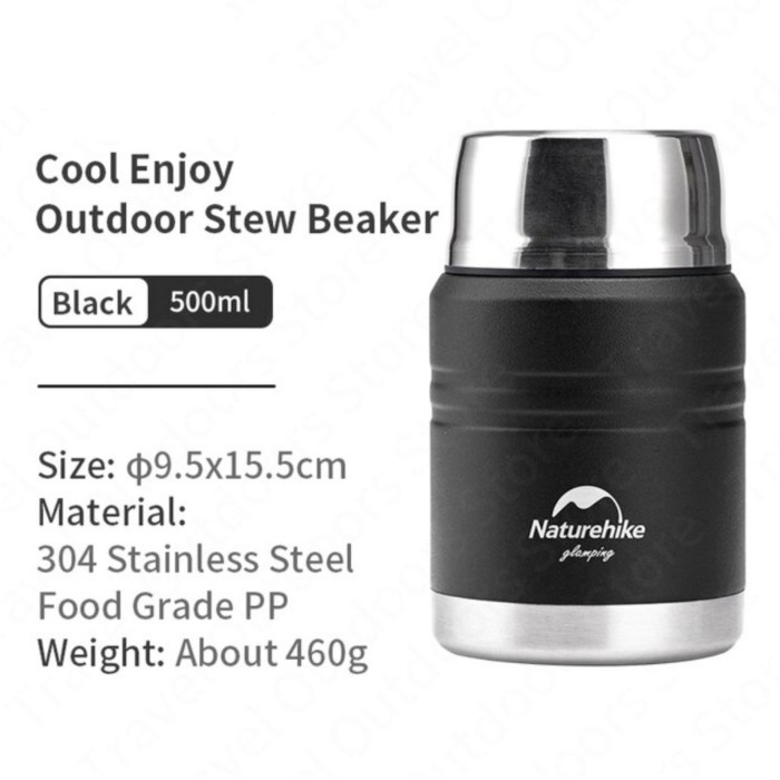 THERMOS VACUUM FLASK NATUREHIKE NH20SJ041 STEW BEAKER WADAH PENGHANGAT