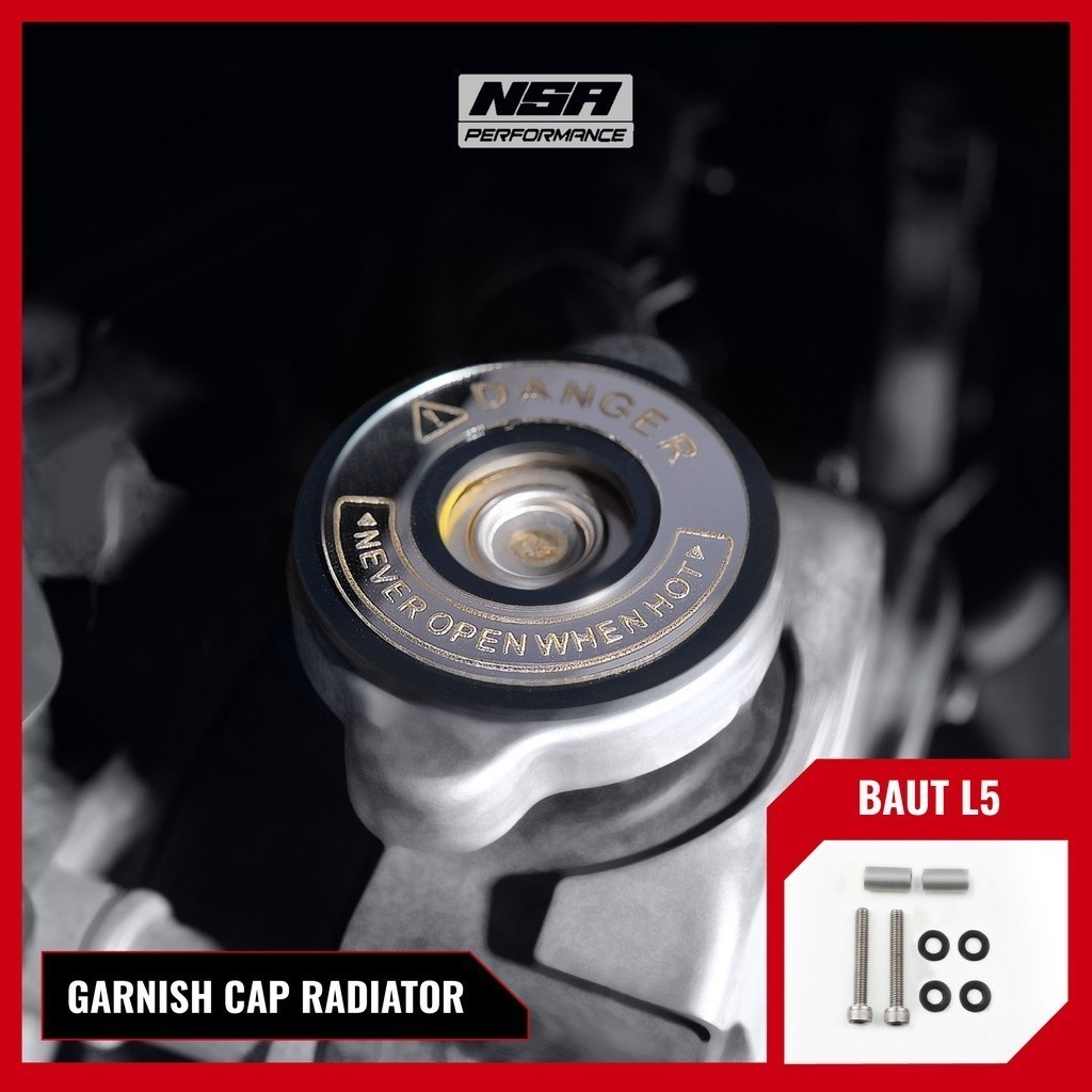 NSA COVER RADIATOR TwoTone B Series Tutup Radiator New AEROX LEXI Old Aksess Motor NSA PERFORMANCE