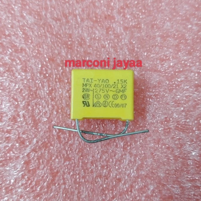 kapasitor mkp 0.15uf 275v~ -MU14