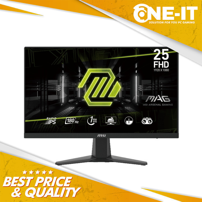 Monitor MSI MAG 256F 24.5" Flat Rapid IPS 1080p FHD 180Hz 1ms