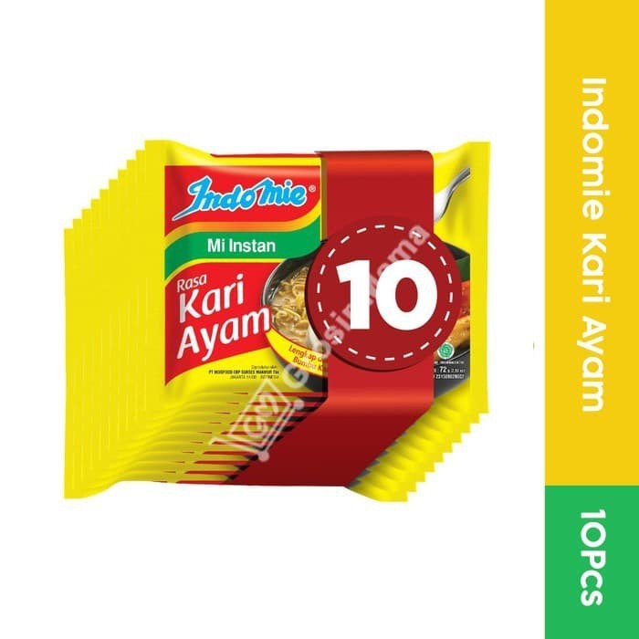 

Indomie Mie Instant Kari Ayam Bawang Grg New - 10Pcs
