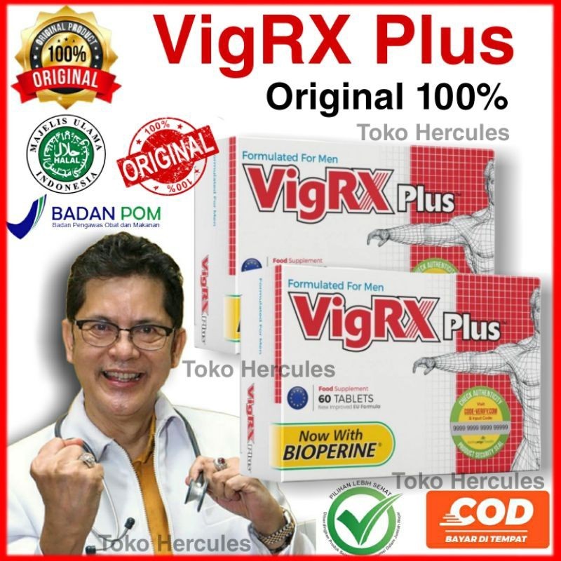 VIGRX PLUS Original Asli Obat Herbal Pria Penizz Besar dan Panjang Bpom(Gratis ongkir + Termurah)
