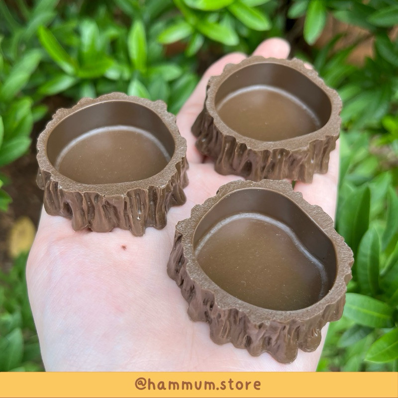 Tempat Minum Hamster Bentuk Kayu | Water Bowl Hamster | Tempat Makan Hamster