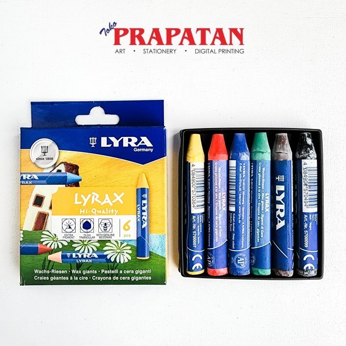 

DS99 Lyra Wax Giant Crayon set 6c