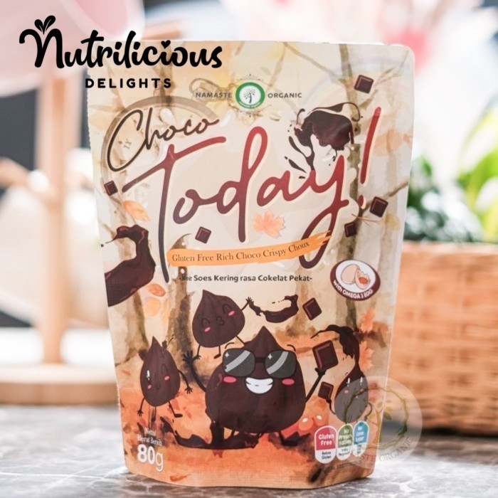 

Today Choco Gluten Free Rich Choco Crispy Choux Namaste Organic 80 Gram