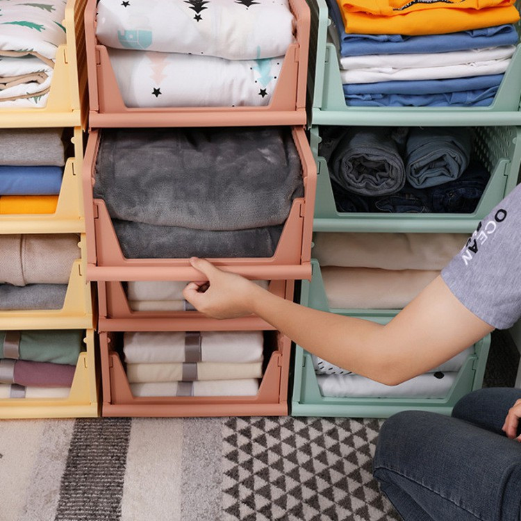 Laci Lipat Pembatas Pakaian Organizer /  Rak Baju Laci Box Tempat Penyimpanan