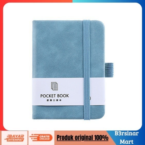 

[KUALITAS TERBAIK] AC26 Notebook mini pocket A6 Buku catatan kecil Book aesthetic portabl - Biru