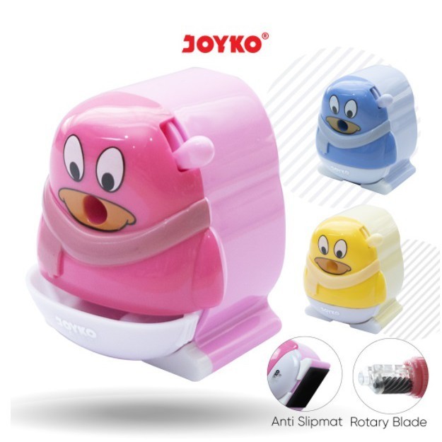 

Joyko Sharpener Rautan Serutan Putar A-18 Penguin / Rautan Meja / Rautan Anak / Motif
