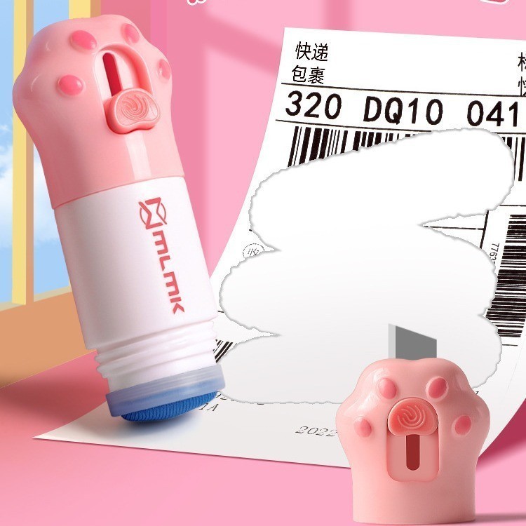 

K33 INFORMATION REMOVER Pemotong tanda terima penghapus informasi Pembuka Paket Mini 2 in 1 cutter paw cairan penghapus kertas thermal YBC