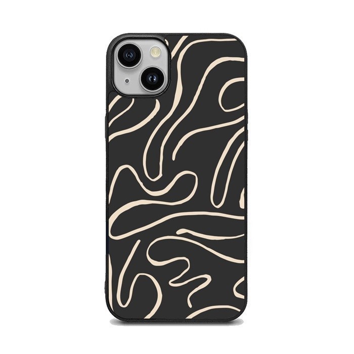 Hardcase TPU Casing Case Softcase Iphone 15 14 13 12 11 X Xs Xr Pro Max Mini Plus Line Abstract BG09