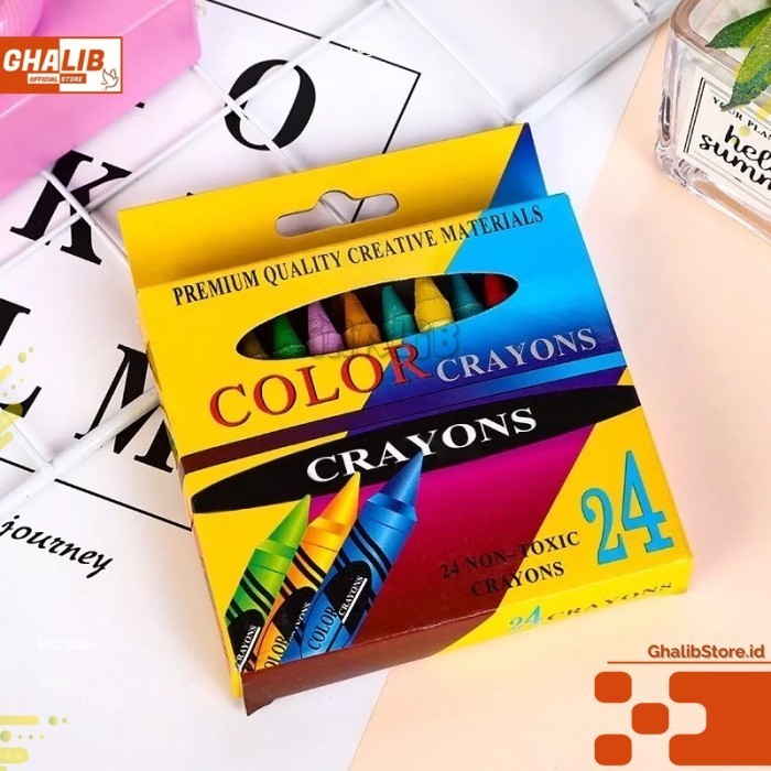 

CRAYON Set isi 24 Pensil Warna 24in1 Pensil Warna isi 24 crayon