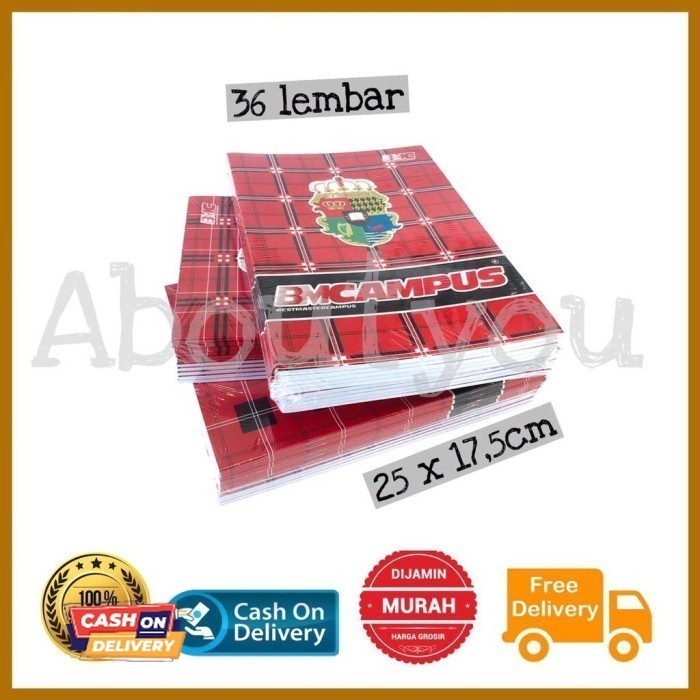 

✨LARIS✨ -PACK isi 10 BUKU Tulis CAMPUS 36 lembar Buku Boxy BIG BOSS Grosir