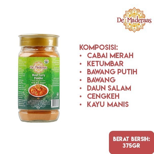 

MZ Bumbu Kari Bubuk Kari De Maderaas Meat Curry Powder 375 gram