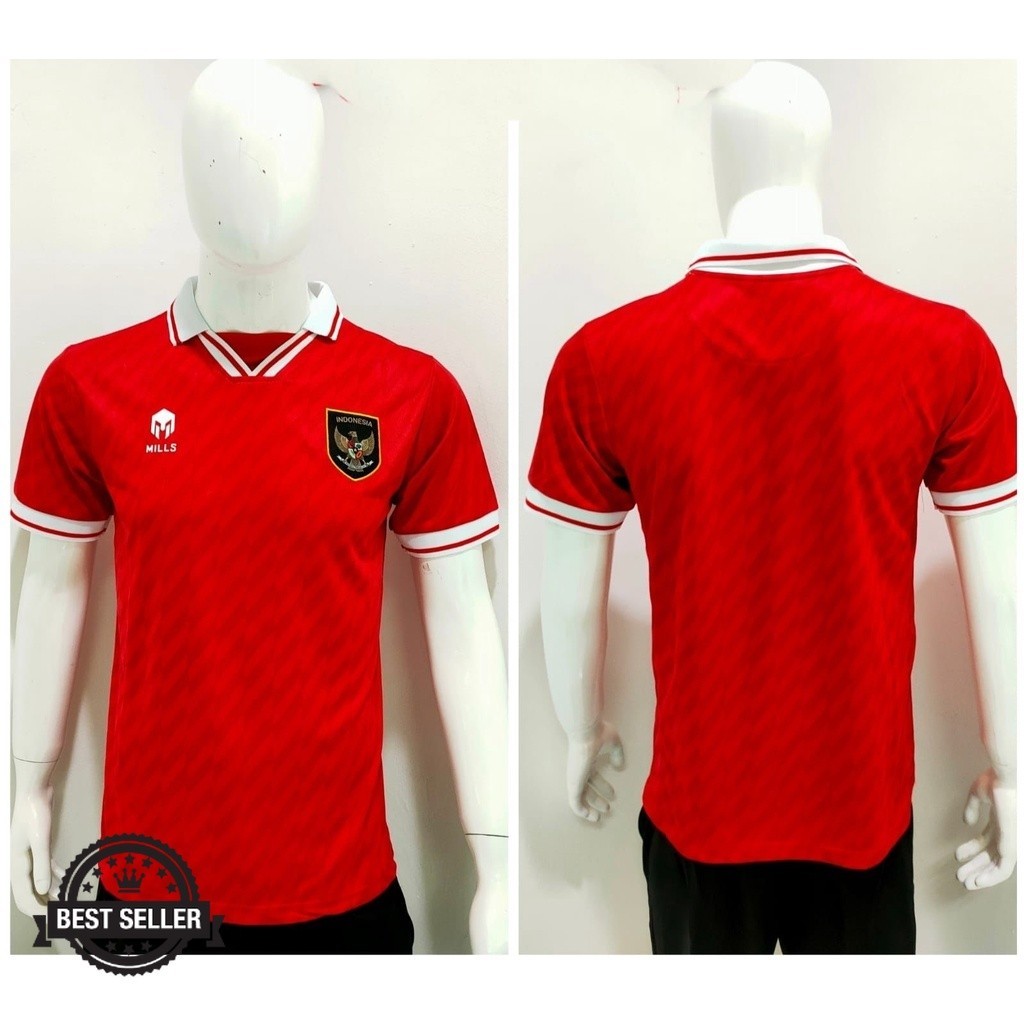 KAOS JERSEY TIMNAS INDONESIA HOME BERKERAH