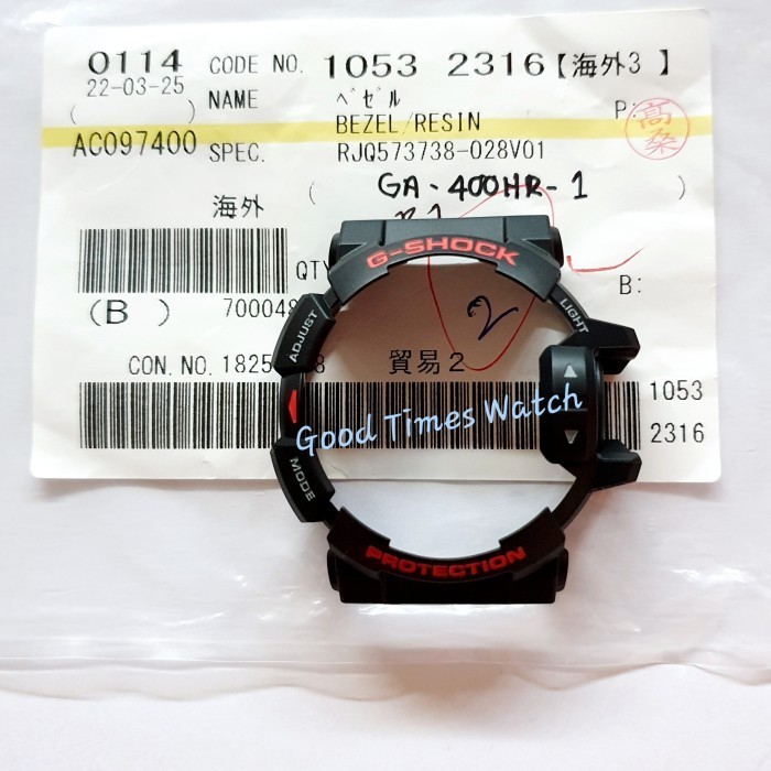 [TERMURAH] BEZEL G-SHOCK GA-400HR-1A GA 400HR GA 400 CASIO ORIGINAL