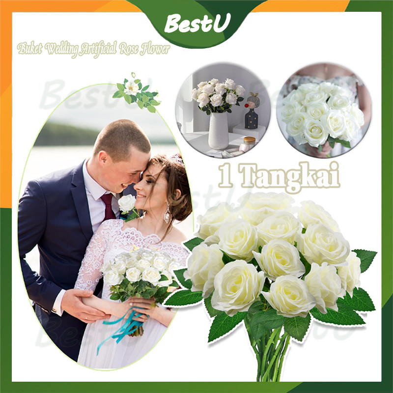 Mawar Palsu /Bunga Artficial Rose/Rose Jumbo Artificial/Mawar Palsu Premium/bunga mawar kuncup palsu