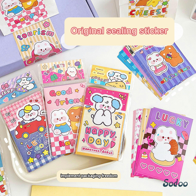 

Stiker Penyegel Anak Anjing Lucu Stiker Kemasan Kue Stiker Buku Besar Tangan - SO