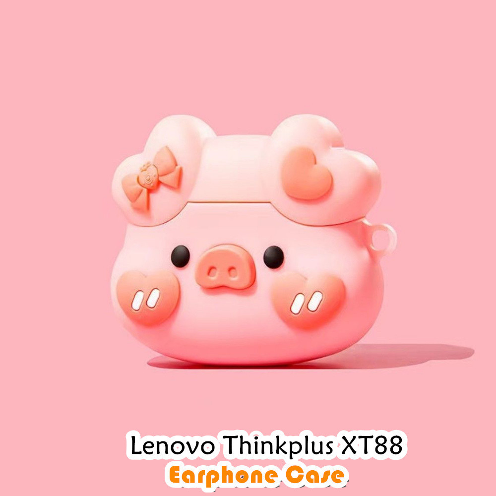 Discount Untuk Lenovo Thinkplus XT88 Case Trendi Kartun Soft Silicone Earphone Case NO.2