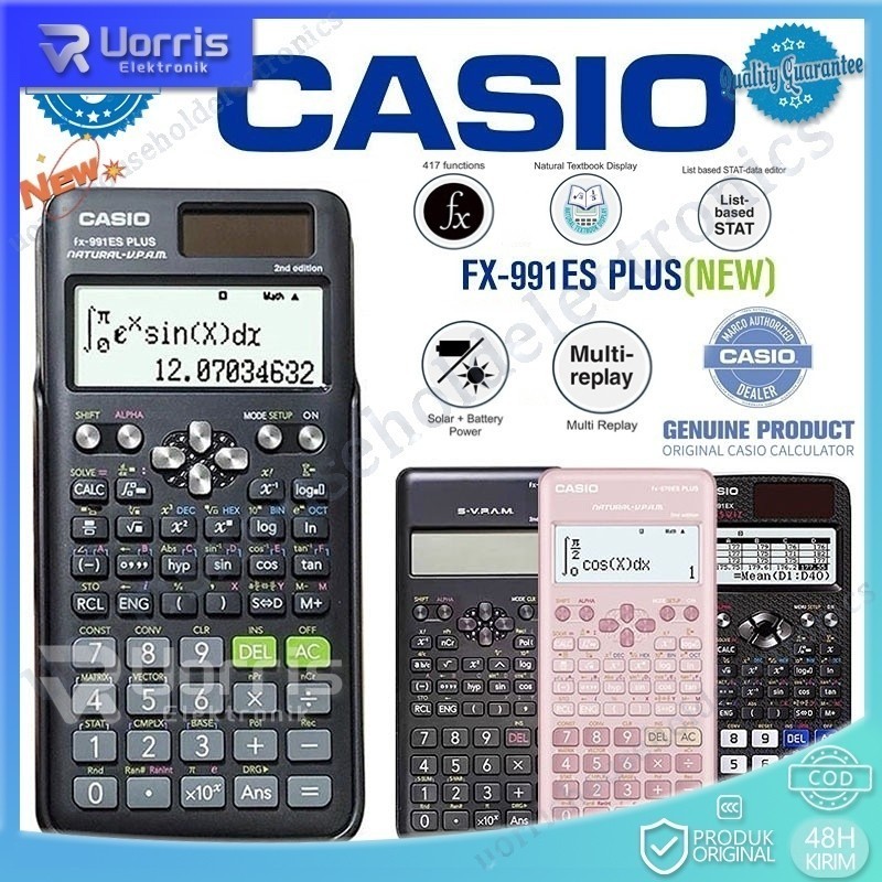 

Kalkulator Scientific Casio ilmiah 991ES-Plus Kalkulator Casio Scientific Calculator Casio Scientific