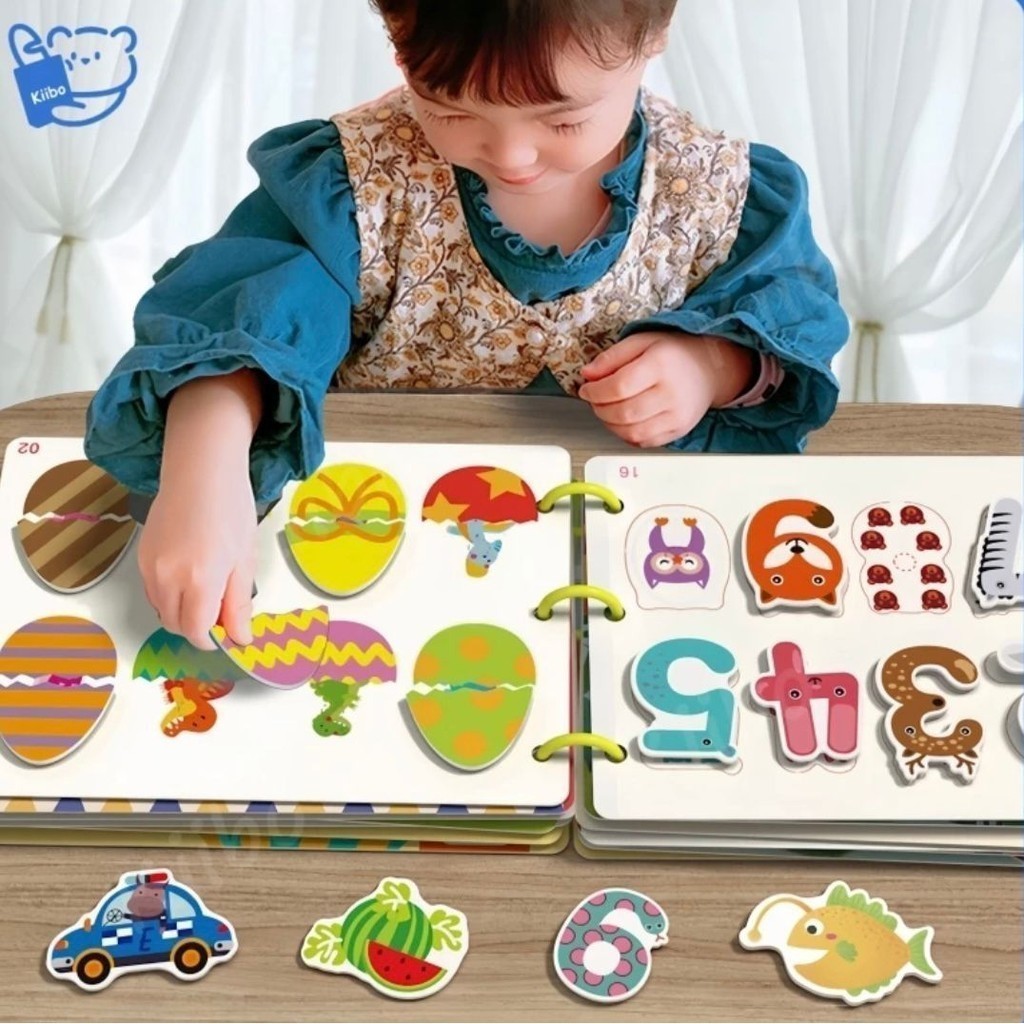 Buku Edukasi Anak DIY Aktivitas Kids Montessorri Activity Education Quiet Busy Book 14 n 30 Pages