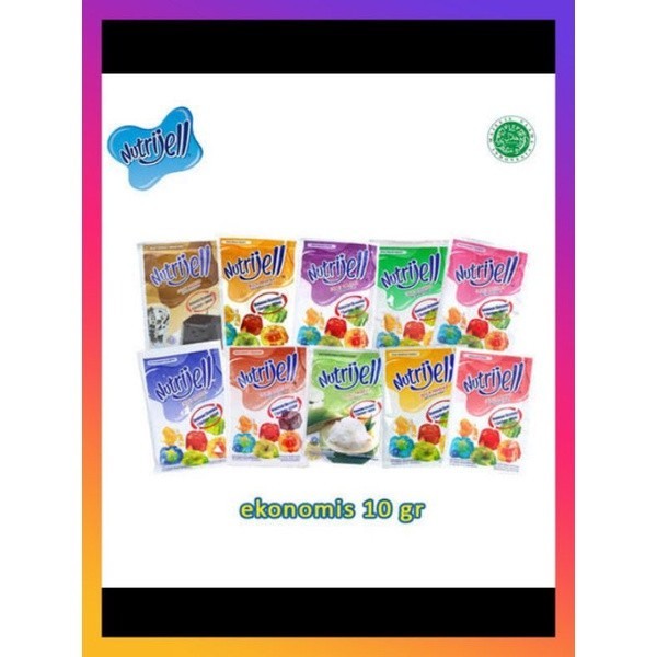 

[COD] Nutrijell Ekonomi 10gram untuk 400ml