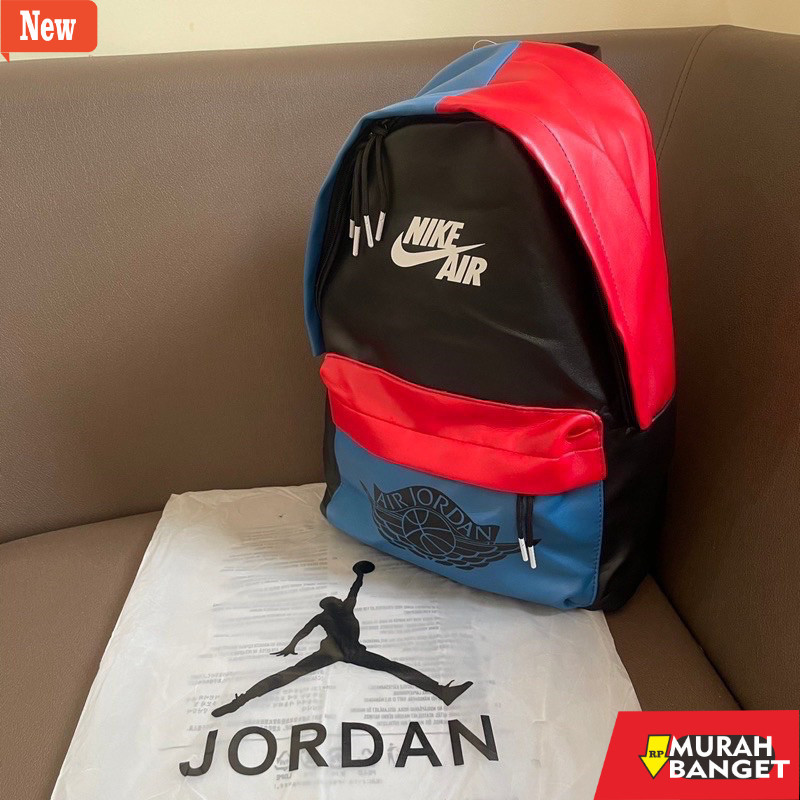 tas ransel wanita shopee RANSEL JORDAN WINGS LEATHER KULIT / BACKPACK BAGPACK JORDAN WINGS LEATHER /